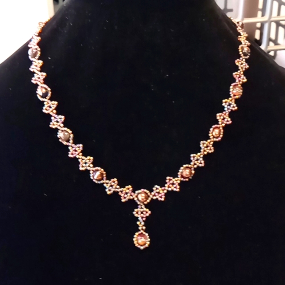 Necklace and earrings